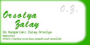 orsolya zalay business card